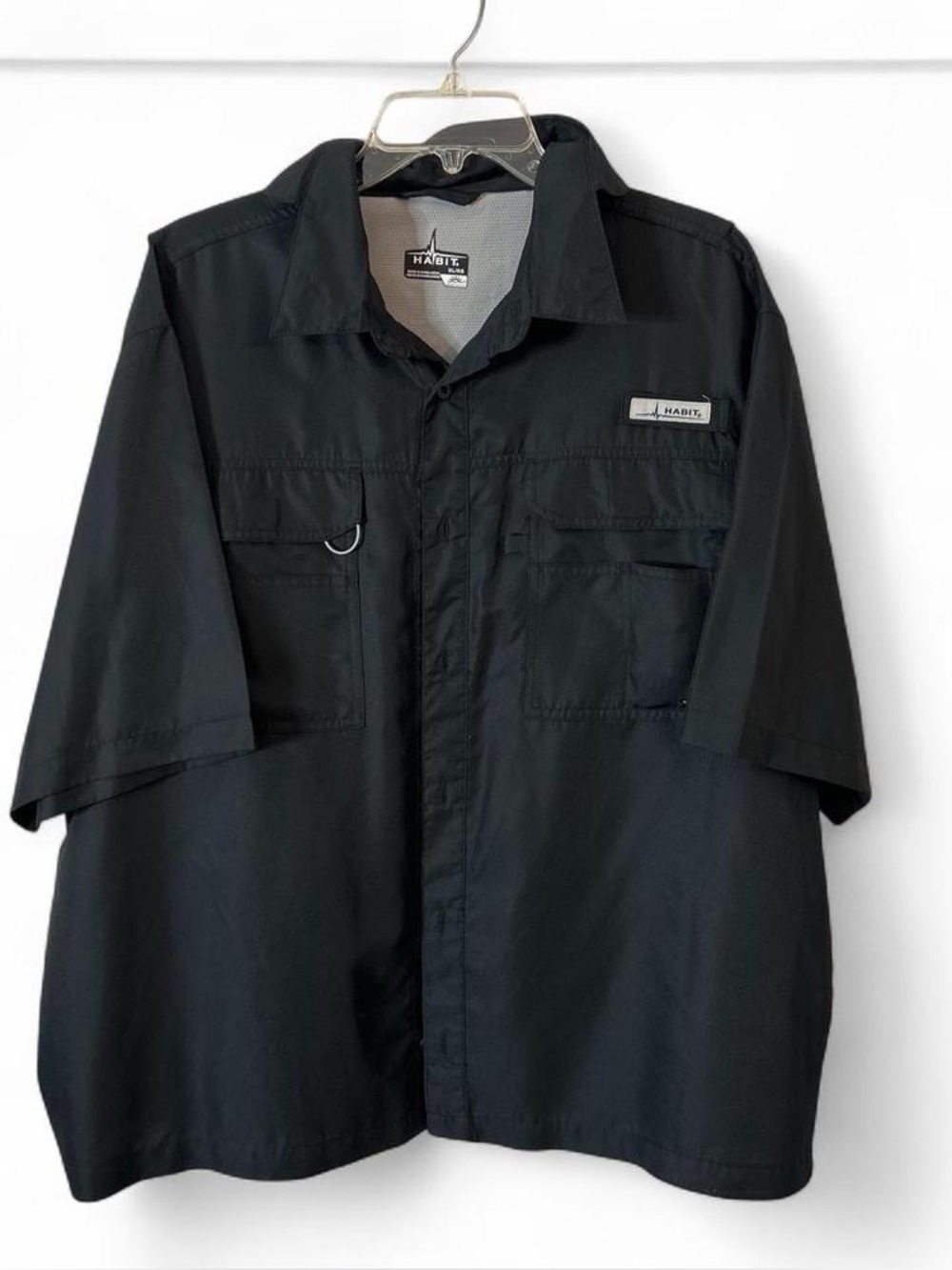 Habit IPF 40+ Button-Down Shirt - Black